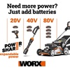 image:imageWORX Cordless String Trimmer amp Lawn Mower Combo 12 20V Weed Wacker with Command Feed 17 40V Mower with 6Position Height Adjustments for Medium Size Yard 4 Batteries amp Charger Included12 20V Trimmer  17 40V Mower w4 Batteries