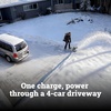 image:imageWORX Nitro 40V 12 Cordless Snow Shovel Electric Snow Thrower for 4Car Driveway Snow Removal with Brushless Motor amp 2 Speed Control 2  40 Ah Batteries and Charger Included WG460