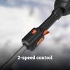 image:imageWORX Nitro 40V 12 Cordless Snow Shovel Electric Snow Thrower for 4Car Driveway Snow Removal with Brushless Motor amp 2 Speed Control 2  40 Ah Batteries and Charger Included WG460