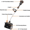 image:imageWORX Nitro 40V 12 Cordless Snow Shovel Electric Snow Thrower for 4Car Driveway Snow Removal with Brushless Motor amp 2 Speed Control 2  40 Ah Batteries and Charger Included WG460