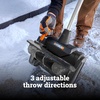 image:imageWORX Nitro 40V 12 Cordless Snow Shovel Electric Snow Thrower for 4Car Driveway Snow Removal with Brushless Motor amp 2 Speed Control 2  40 Ah Batteries and Charger Included WG460