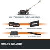 image:imageWORX Nitro Cordless Lawn Mower 21 Electric Mower for 12 Acre Brushless Push Lawn Mower with 7Position Height Adjustment 2  50 Ah Batteries amp Charger Included WG75217 40V Mower w2 40 Ah Batteries