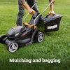 image:imageWORX Nitro Cordless Lawn Mower 21 Electric Mower for 12 Acre Brushless Push Lawn Mower with 7Position Height Adjustment 2  50 Ah Batteries amp Charger Included WG75214 20V Mower w1 50 Ah Battery