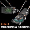 image:imageWORX Nitro Cordless Lawn Mower 21 Electric Mower for 12 Acre Brushless Push Lawn Mower with 7Position Height Adjustment 2  50 Ah Batteries amp Charger Included WG75217 40V Mower w2 40 Ah Batteries
