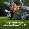 image:imageWORX Nitro Cordless Lawn Mower 21 Electric Mower for 12 Acre Brushless Push Lawn Mower with 7Position Height Adjustment 2  50 Ah Batteries amp Charger Included WG75214 20V Mower w1 50 Ah Battery