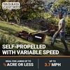 image:imageWORX Nitro Cordless Lawn Mower 21 Electric Mower with Variable Speed Selfpropelled Lawn Mower with Aerodeck amp Intellicut 2  50 Ah Batteries amp Charger Included WG76021 40V Mower w2 50 Ah Batteries
