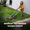 image:imageWORX Nitro Cordless Lawn Mower 21 Electric Mower with Variable Speed Selfpropelled Lawn Mower with Aerodeck amp Intellicut 2  50 Ah Batteries amp Charger Included WG76014 40V Mower w2 40 Ah Batteries