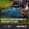 image:imageWORX Nitro Cordless Lawn Mower 21 Electric Mower with Variable Speed Selfpropelled Lawn Mower with Aerodeck amp Intellicut 2  50 Ah Batteries amp Charger Included WG76021 40V Mower w2 50 Ah Batteries