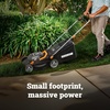 image:imageWORX Nitro Cordless Lawn Mower 21 Electric Mower with Variable Speed Selfpropelled Lawn Mower with Aerodeck amp Intellicut 2  50 Ah Batteries amp Charger Included WG76014 40V Mower w2 40 Ah Batteries