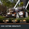 image:imageWORX Nitro Cordless Lawn Mower 21 Electric Mower with Variable Speed Selfpropelled Lawn Mower with Aerodeck amp Intellicut 2  50 Ah Batteries amp Charger Included WG76021 40V Mower w2 50 Ah Batteries