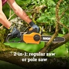 image:imageWORX Pole Saw 8 Amp 10 Electric Pole Saw Up to 10 ft 28 fts chain speedWG311