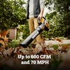 image:imageWORX Trivac 3 in 1 Electric Leaf Blower for Lawn Care Leaf Vacuum with 350 CFM amp 210 MPH Leaf Mulcher with Metal Impeller Reusable Bag Included WG5052600CFM BlowerVacMulcher