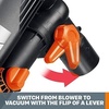 image:imageWORX Trivac 3 in 1 Electric Leaf Blower for Lawn Care Leaf Vacuum with 350 CFM amp 210 MPH Leaf Mulcher with Metal Impeller Reusable Bag Included WG5052350CFM BlowerVacMulcher