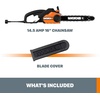 image:imageWORX WG3042 Saw 18Inch 150 Amp Electric Chainsaw with AutoTension Chain Brake16 145Amp Electric Chainsaw