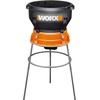 image:imageWORX WG430 13 Amp Foldable Bladeless Electric Leaf Mulcher wLandscaping 26Gallon Collapsible Yard Waste BagLeaf BinWith Collapsible Leaf Bin