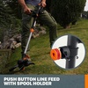 image:imageWorx 3 in 1 Cordless String TrimmerLawn EdgerMini Mower 13 Electric Weed Wacker with Command Feed 20V Weed Eater with Brushless Motor Battery amp Charger Not Included WG173912 20V Trimmer w1 40 Ah Battery