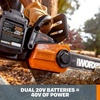 image:imageWorx 40V 14 Cordless Chainsaw Power Share with AutoTension  WG384 Batteries amp Charger Included