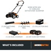 image:imageWorx 40V Cordless Lawn Dethatcher 2 in 1 Dethatcher amp Scarifier with Brushless Motor Electric Dethatcher Removes Deep Thatch amp Improves Grass Health 2  40 Ah Batteries amp Charger Included WG855