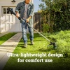 image:imageWorx Cordless String Trimmer 15 Electric Weed Wacker with Dualexit BumpFeed Head 25CC GasLike 40V Weed Eater with Brushless Motor 2  40 Ah Batteries amp Charger Included WG18515 20V Trimmer w1 50 Ah Battery