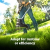 image:imageWorx Cordless String Trimmer 15 Electric Weed Wacker with Dualexit BumpFeed Head 25CC GasLike 40V Weed Eater with Brushless Motor 2  40 Ah Batteries amp Charger Included WG18515 20V Trimmer w1 50 Ah Battery