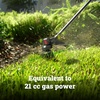 image:imageWorx Cordless String Trimmer 15 Electric Weed Wacker with Dualexit BumpFeed Head 25CC GasLike 40V Weed Eater with Brushless Motor 2  40 Ah Batteries amp Charger Included WG18515 20V TrimmerTool Only