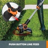 image:imageWorx Cordless String Trimmer amp Lawn Edger 13 Electric Weed Wacker with Command Feed 40V Weed Eater with 90 Pivoting Head 2 Batteries amp Charger Included WG18412 20V Trimmer w1 20 Ah Battery