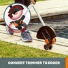 image:imageWorx Cordless String Trimmer amp Lawn Edger 13 Electric Weed Wacker with Command Feed 40V Weed Eater with 90 Pivoting Head 2 Batteries amp Charger Included WG18412 20V Trimmer w1 20 Ah Battery