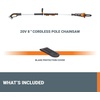 image:imageWorx Nitro 20V 8  cordless pole chainsaw tool only WG3499Battery  Charger Not Included