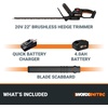 image:imageWorx WG2529 20V Power Share 2in1 20 Cordless Hedge Trimmer Tool Only22 20V Hedge Trimmer w140Ah Battery