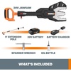 image:imageWorx WG321 20V Power Share JawSaw Cordless Chainsaw with 5ft Extension Pole