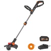 image:imageWORX 3 in 1 Cordless String TrimmerLawn EdgerMini Mower 13 Electric Weed Wacker with Command Feed 20V Weed Eater with Brushless Motor 40 Ah Battery amp Charger Included WG17313 20V Trimmer w1 40 Ah Battery