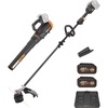 image:imageWORX Cordless Leaf Blower Electric Blower with Turbine Fan Blowers for Lawn Care with 2 Speed Control Battery amp Charger Not Included WG547915 40V Trimmer  530CFM 40V Blower Combo