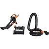 image:imageWORX WG509 12 Amp 3in1 Electric Leaf Blower with All Metal Mulching System and Leaf Collection Systemw Leaf Collection System