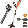 image:imageWorx 40V 13 Cordless String Trimmer amp 430 CFM Leaf Blower Combo 2 Batteries amp Charger Included WG92712 Trimmer  360 CFM Blower w2 20 Ah Batteries