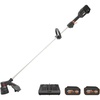 image:imageWorx Cordless String Trimmer 15 Electric Weed Wacker with Dualexit BumpFeed Head 25CC GasLike 40V Weed Eater with Brushless Motor 2  40 Ah Batteries amp Charger Included WG18515 40V Trimmer w2 40 Ah Batteries