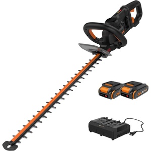 image:imageWORX 22 Cordless Hedge Trimmer Electric Hedge Trimmer with DualAction Blades Lightweight Bush Trimmer with 55 LBS Battery amp Charger Included WG26124 40V Hedge Trimmer w220Ah Batteries
