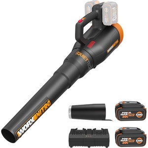 image:imageWORX Cordless Leaf Blower Electric Blower with Turbine Fan Blowers for Lawn Care with 2 Speed Control Battery amp Charger Not Included WG5479530CFM 40V Blower w240 Ah Batteries