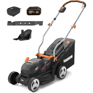 image:imageWORX Nitro Cordless Lawn Mower 21 Electric Mower for 12 Acre Brushless Push Lawn Mower with 7Position Height Adjustment 2  50 Ah Batteries amp Charger Included WG75214 20V Mower w1 50 Ah Battery