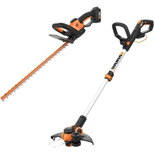 image:imageWORX WG261 20V Power Share 22inch Cordless Hedge Trimmer Battery and Charger Included with Cordless Grass TrimmerEdger with Command Feed 12 Tool ONLY