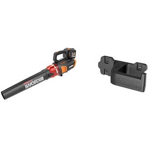 image:imageWorx 40V Turbine Leaf Blower Cordless with Battery and Charger Brushless Motor Blowers for Lawn Care Compact and Lightweight Cordless Leaf Blower WG584  2 Batteries amp Charger Included  WORX WA0138 Wall Mount Tool Holder