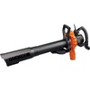 image:imageWORX Trivac 3 in 1 Electric Leaf Blower for Lawn Care Leaf Vacuum with 350 CFM amp 210 MPH Leaf Mulcher with Metal Impeller WG509400CFM BlowerVacMulcher