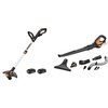 image:imageWorx String Trimmer Cordless GT30 20V PowerShare 12 Edger amp Weed Trimmer 2 Batteries amp Charger Included WG163 and WORX WG5459 20V Work Air Lithium MultiPurpose BlowerSweeperCleaner Tool ONLY