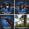 image:imageWorx Nitro 20V 5 Cordless Brushless Chainsaw 20 Ah Battery and Charger Included WG3255 Brushless Purning Saw 20 Ah Battery
