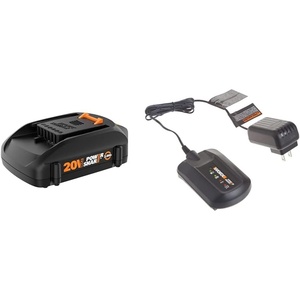 image:imageWORX WA3575 20V PowerShare 20 Ah Replacement Battery amp WA3742 3 to 5 Hour Charger for 20V Lithium Ion BatteriesBattery  Charger
