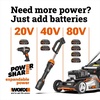 image:imageWORX Trivac 40V 3in1 Cordless Leaf BlowerVacuumMulcher WG5881