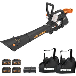 image:imageWORX Trivac 40V 3in1 Cordless Leaf BlowerVacuumMulcher WG5881
